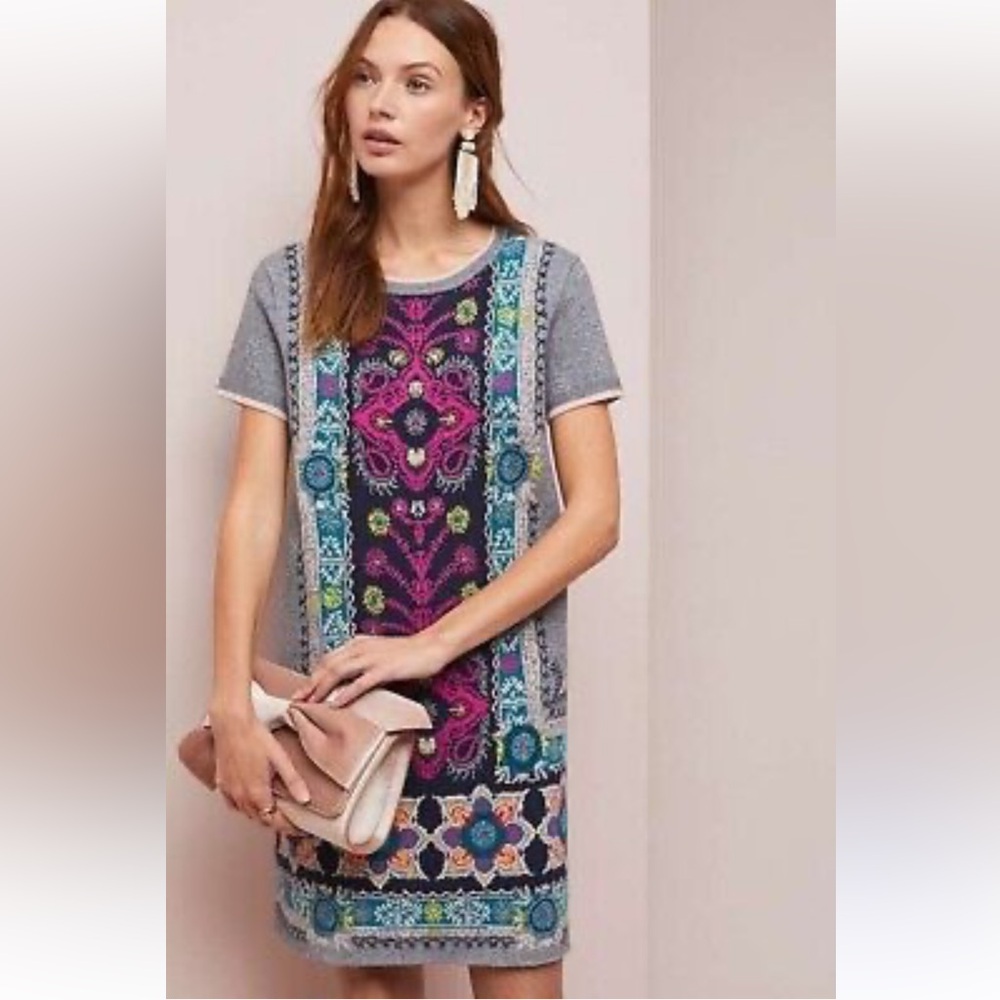 Anthropologie Akemi and Kin ‘Kaleidoscope’ Winter Sweater Dress